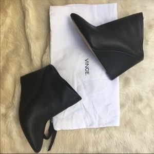 Vince leather wedges